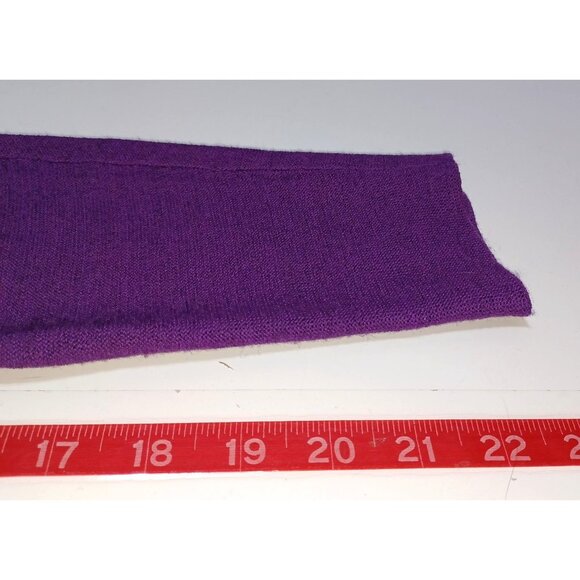 Eileen Fisher Merino Wool Open Front Cardigan Purple Womens Petite M Capsule - Picture 7 of 7